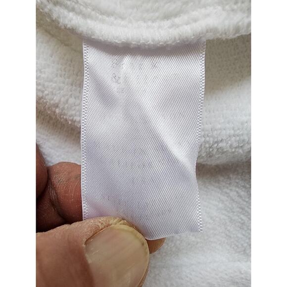 Frank & Eileen Sweatshirt Womens Large White Crewneck Pullover Raw Hem Cotton - Picture 5 of 11